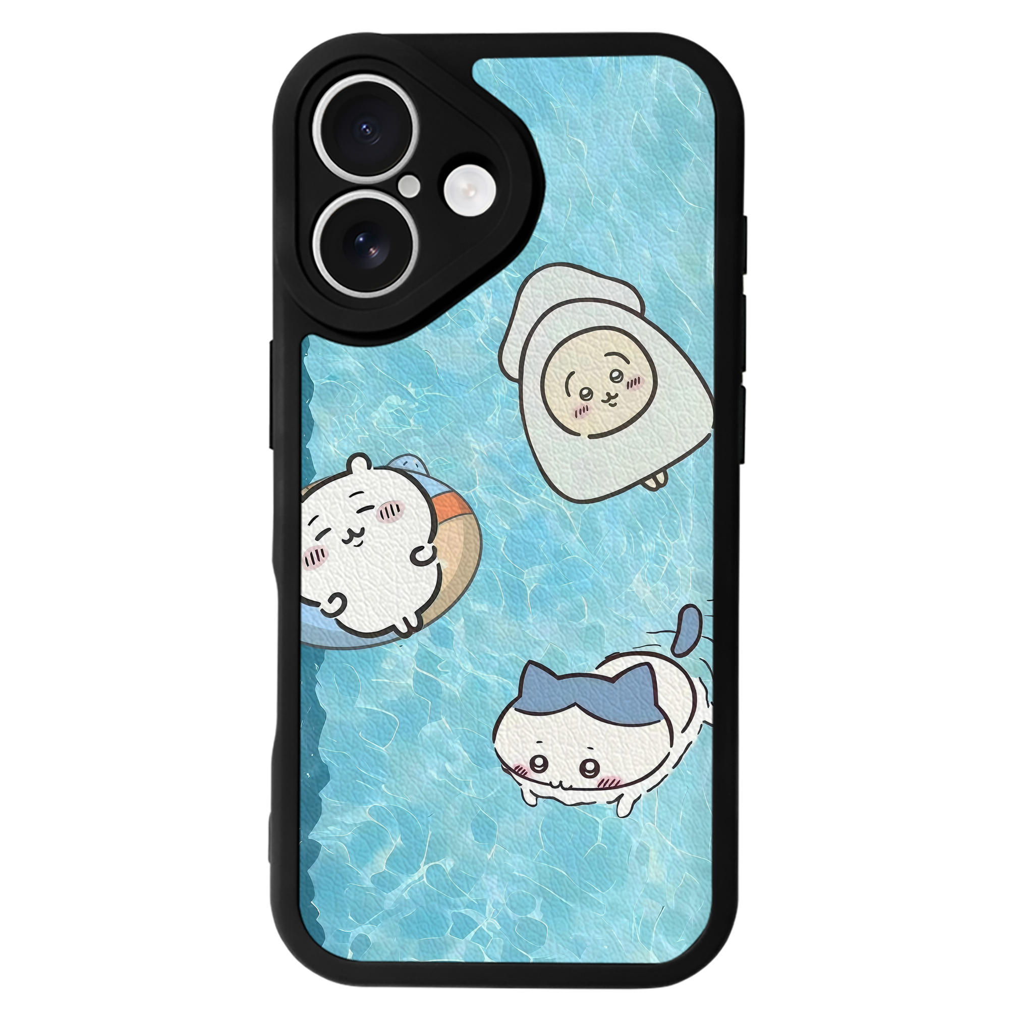 （画像用） ちいかわ Chii-kawa 【iPhone 16シリーズ対応】シリコンスマホケース（レザー調） 材質：シリコン